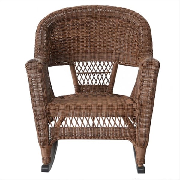 Jeco W00205R-C-2-RCES 3 Piece Honey Rocker Wicker Chair Set W00205R-C_2-RCES - main